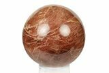 Polished Peach Moonstone Sphere - Madagascar #252027-1